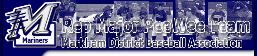 [Rep Major PeeWee Team - Markham District Baseball Association] 